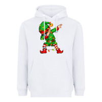 White dabbing elf Heavyweight Hoodie - Zillion Design Studio