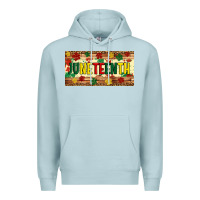 Blue Mist juneteenth licence plate template Premium Hoodie - Artiststas