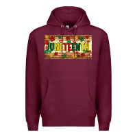 Burgundy juneteenth licence plate template Premium Hoodie - Artiststas