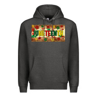 Charcoal Heather juneteenth licence plate template Premium Hoodie - Artiststas