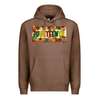 Chestnut juneteenth licence plate template Premium Hoodie - Artiststas
