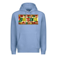 Colony Blue juneteenth licence plate template Premium Hoodie - Artiststas