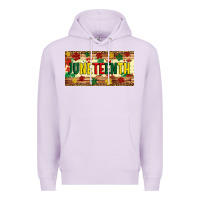 Lilac juneteenth licence plate template Premium Hoodie - Artiststas