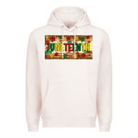 Pale Pink juneteenth licence plate template Premium Hoodie - Artiststas