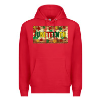 Red juneteenth licence plate template Premium Hoodie - Artiststas