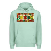 Seafoam juneteenth licence plate template Premium Hoodie - Artiststas