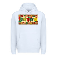 White juneteenth licence plate template Premium Hoodie - Artiststas