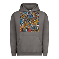 Pigment Tornado American Flag Horseshoe Deamless Pattern Urban Hoodie - BundleAndBundleShop