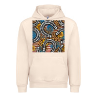 Sandshell American Flag Horseshoe Deamless Pattern Urban Hoodie - BundleAndBundleShop