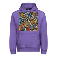 Tulip American Flag Horseshoe Deamless Pattern Urban Hoodie - BundleAndBundleShop
