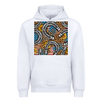 White American Flag Horseshoe Deamless Pattern Urban Hoodie - BundleAndBundleShop
