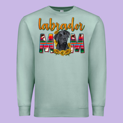 Western Labrador Retriever Mom Premium Sweatshirt Designed By Texasbilliewilder