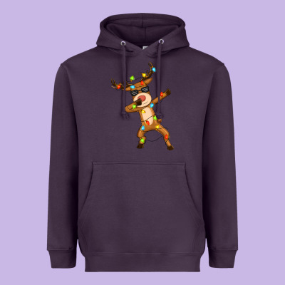 Dabbing Deer Heavyweight Hoodie Designed By Zillion Design Studio
