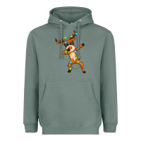 Sage dabbing deer Heavyweight Hoodie - Zillion Design Studio