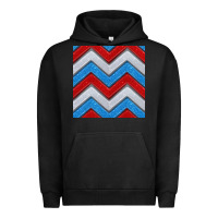 Pigment Black Glitter 4th of July Seamless Pattern Urban Hoodie - BundleAndBundleShop