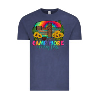 Vintage Denim camp more worry less with caravan Vintage Tee - Artiststas