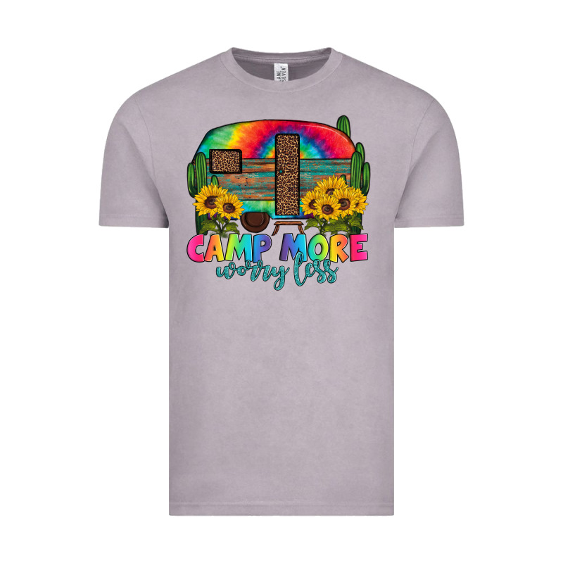 Camp More Worry Less With Caravan Vintage Tee by Artiststas | Teevron