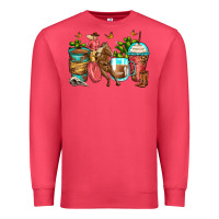 Cardinal cowgirl coffee cups Premium Sweatshirt - Zillion Design Studio