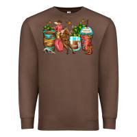 Chestnut cowgirl coffee cups Premium Sweatshirt - Zillion Design Studio