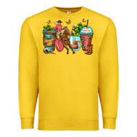 Lemon cowgirl coffee cups Premium Sweatshirt - Zillion Design Studio