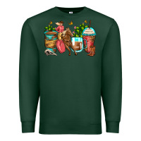 Sports Green cowgirl coffee cups Premium Sweatshirt - Zillion Design Studio