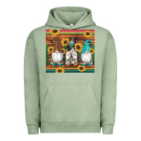 Pigment Oil Green western gnomes cactus sunflowers serape wooden leopard gemstone Urban Hoodie - Artiststas