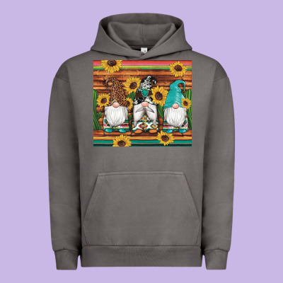 Western Gnomes Cactus Sunflowers Serape Wooden Leopard Gemstone Urban Hoodie Designed By Artiststas