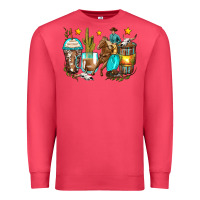 Cardinal cowboy coffee cups Premium Sweatshirt - Zillion Design Studio