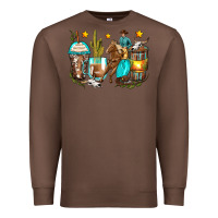 Chestnut cowboy coffee cups Premium Sweatshirt - Zillion Design Studio