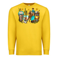 Lemon cowboy coffee cups Premium Sweatshirt - Zillion Design Studio