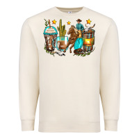 Sandshell cowboy coffee cups Premium Sweatshirt - Zillion Design Studio
