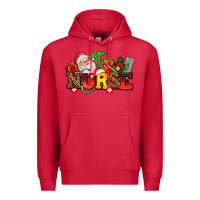 Cardinal nurse with Christmas Premium Hoodie - AdoDesignShop