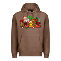 Chestnut nurse with Christmas Premium Hoodie - AdoDesignShop