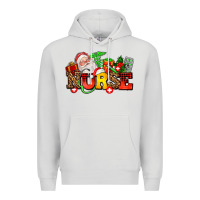 Dove Grey nurse with Christmas Premium Hoodie - AdoDesignShop