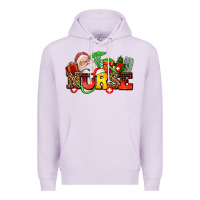 Lilac nurse with Christmas Premium Hoodie - AdoDesignShop