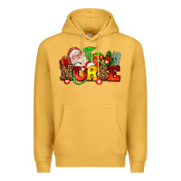Mustard nurse with Christmas Premium Hoodie - AdoDesignShop