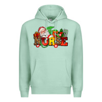 Seafoam nurse with Christmas Premium Hoodie - AdoDesignShop