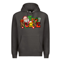 Smoke nurse with Christmas Premium Hoodie - AdoDesignShop