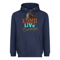 Navy long live cowboys Heavyweight Hoodie - texasbilliewilder