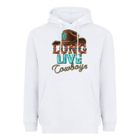 White long live cowboys Heavyweight Hoodie - texasbilliewilder