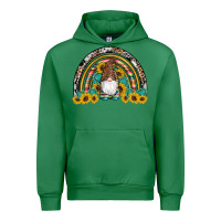 Emerald western gnome gemstones sunflowers rainbow Urban Hoodie - Artiststas