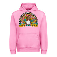 Fuchsia Pink western gnome gemstones sunflowers rainbow Urban Hoodie - Artiststas