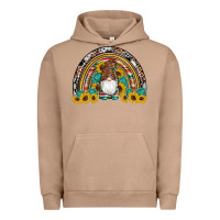 Pigment Burro western gnome gemstones sunflowers rainbow Urban Hoodie - Artiststas
