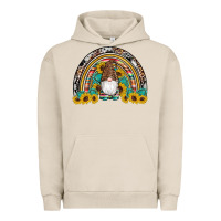 Pigment French Oak western gnome gemstones sunflowers rainbow Urban Hoodie - Artiststas