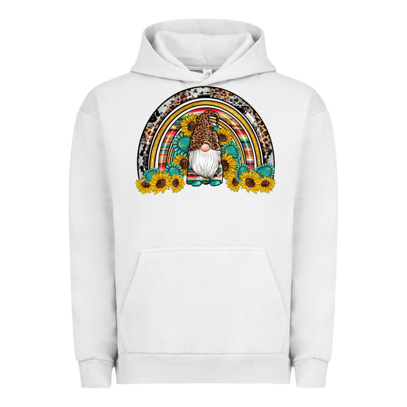 Western Gnome Gemstones Sunflowers Rainbow Urban Hoodie by Artiststas | Teevron