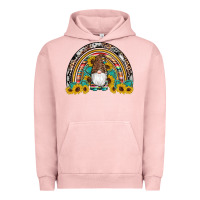 Pigment Salmon western gnome gemstones sunflowers rainbow Urban Hoodie - Artiststas