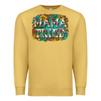 Antique Gold western mama tried with sunflowers and gemstone Premium Sweatshirt - texasbilliewilder