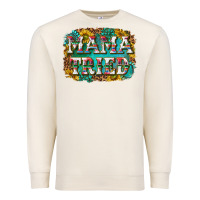 Sandshell western mama tried with sunflowers and gemstone Premium Sweatshirt - texasbilliewilder