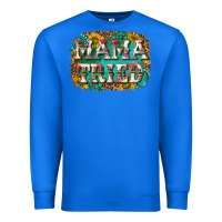 True Royal western mama tried with sunflowers and gemstone Premium Sweatshirt - texasbilliewilder