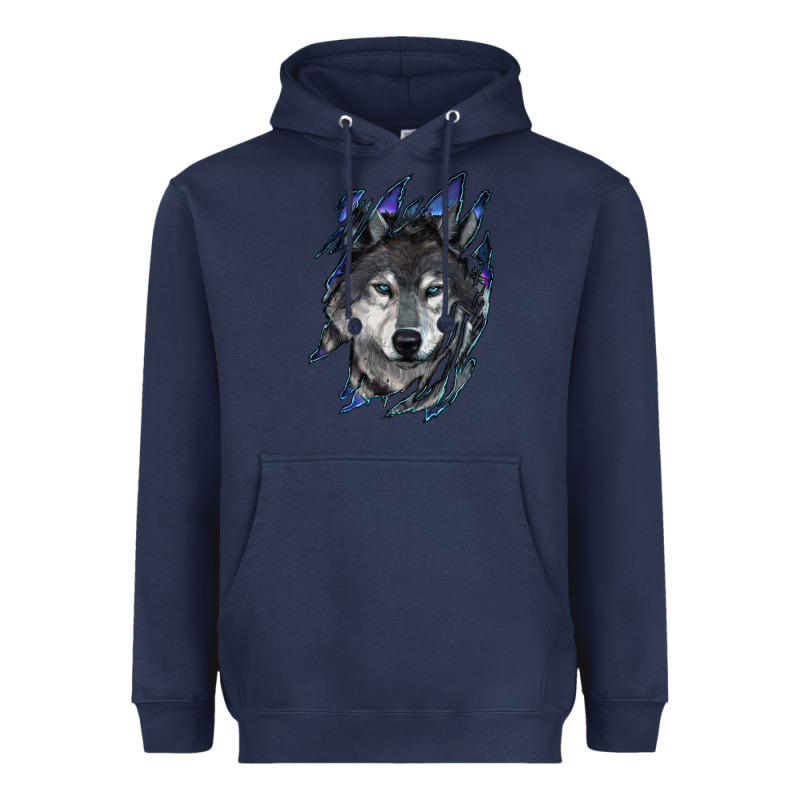Wolf Scratch Mark Heavyweight Hoodie by RanaPortraitStore | Teevron